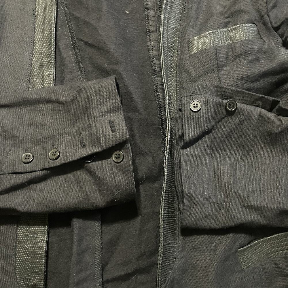 En Noir Jacket Womens Medium Black Python Leather… - image 5